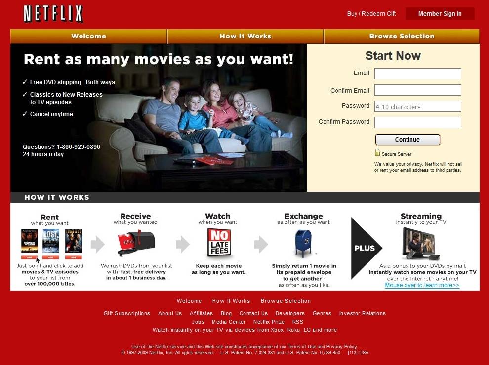 Netflix en 2009